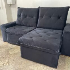 Sofá Retrátil e Reclinável Califórnia 2,50 m Preto – JC ESTOFADOS (PROMOÇÃO – LEVE AVARIA) - Imagem 2