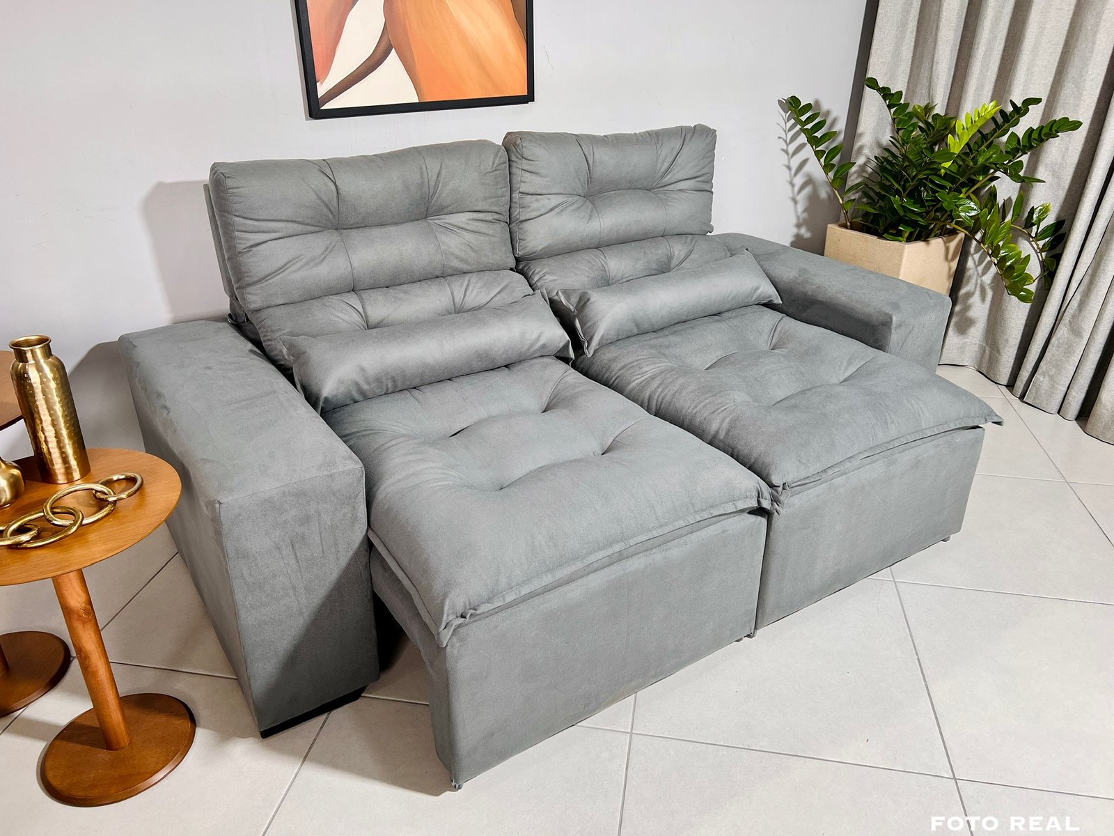 Sofá Toronto Cinza 2.00 MT